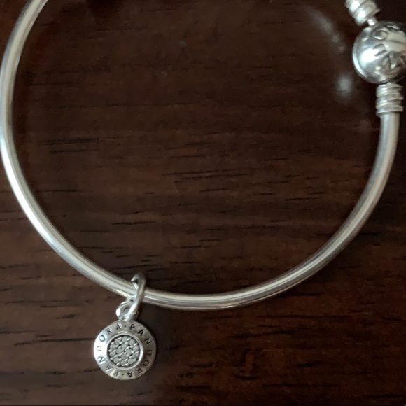 Auth. Pandora Signature Pave CZ Dangle Charm NWOT - Picture 4 of 7